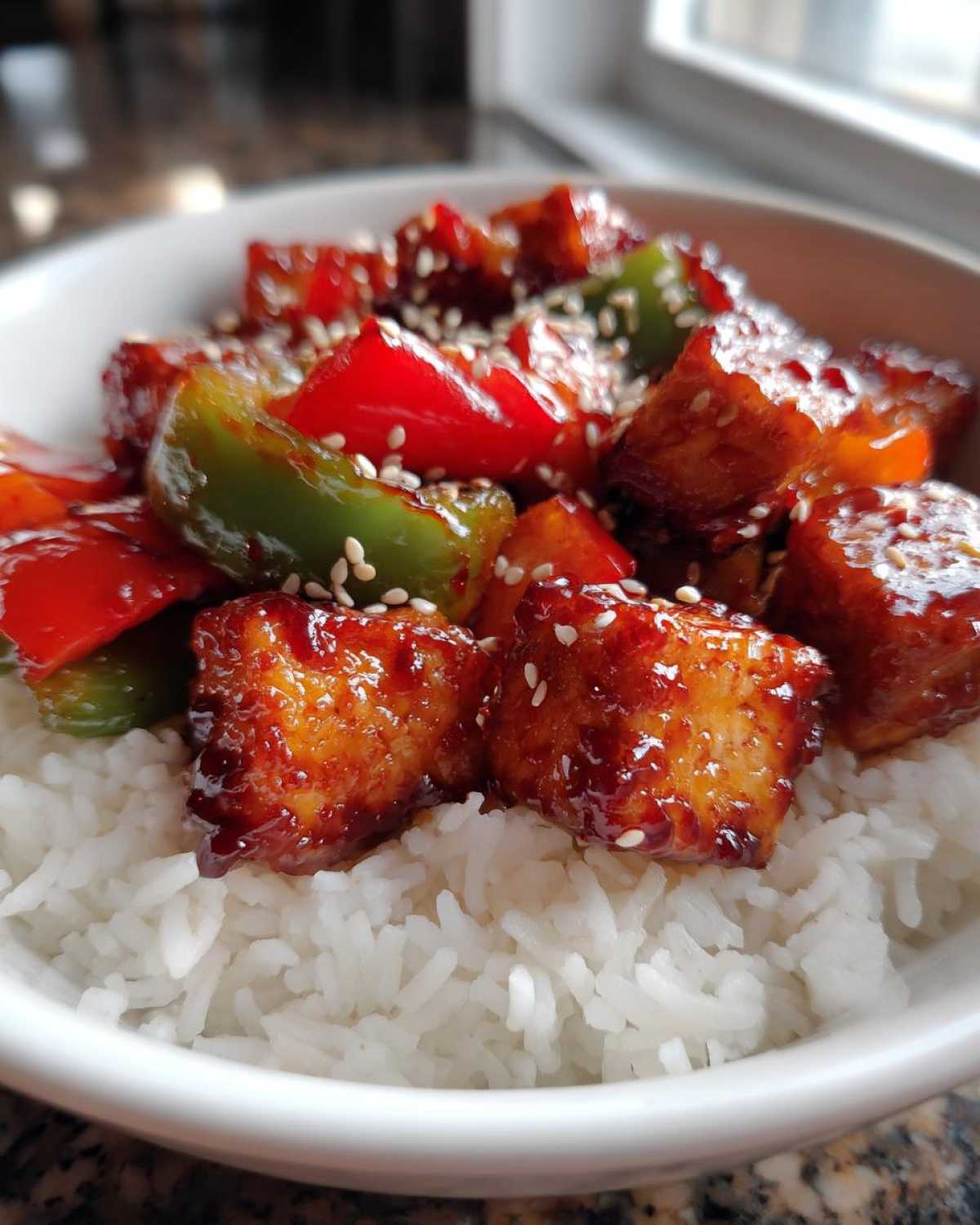 Spicy Sriracha Tofu Stir Fry - detail 4