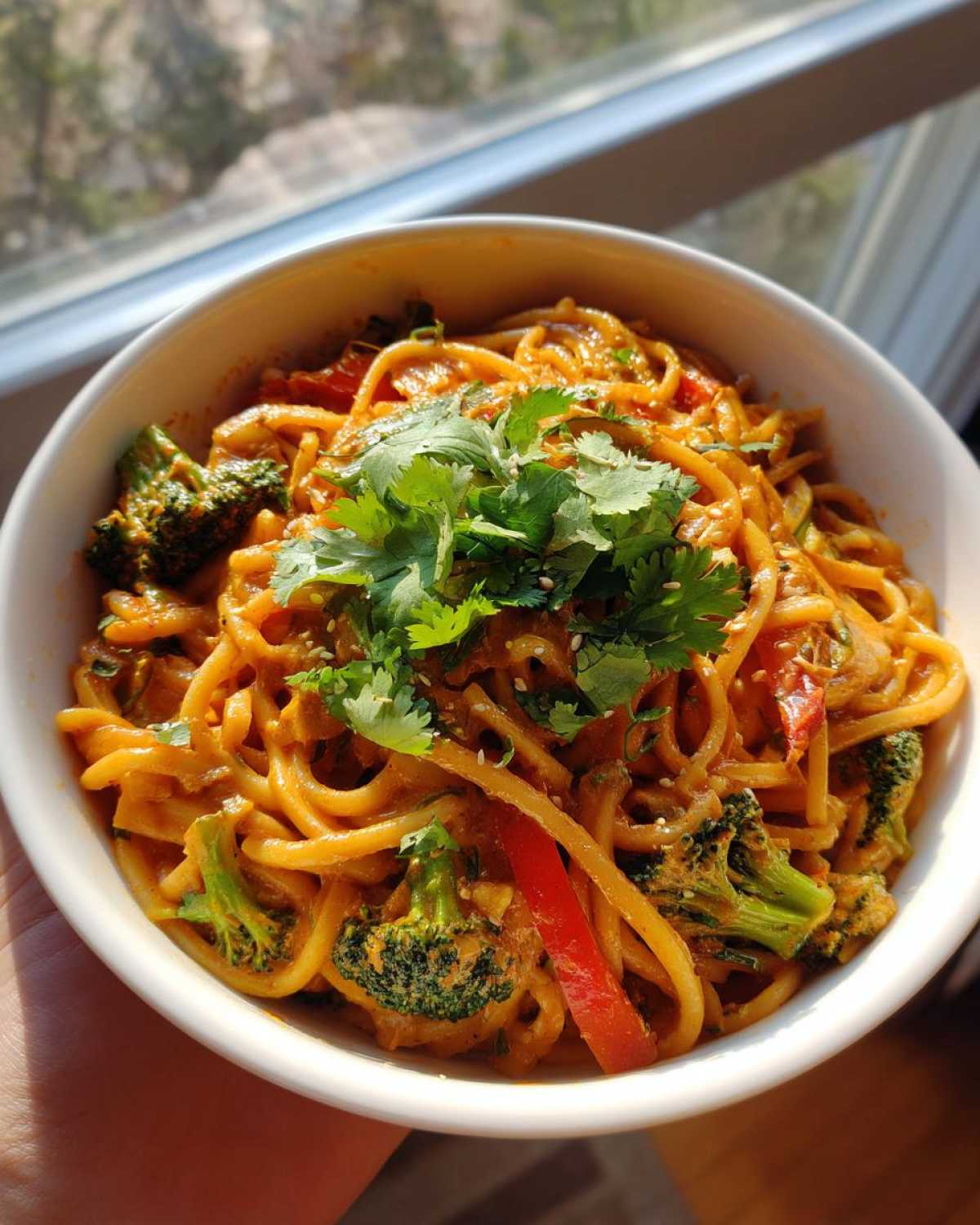 Spicy Thai Red Curry Noodles - detail 1