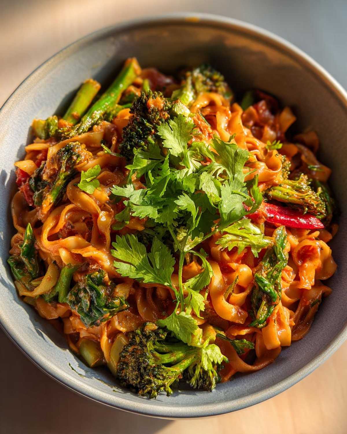 Spicy Thai Red Curry Noodles - detail 2