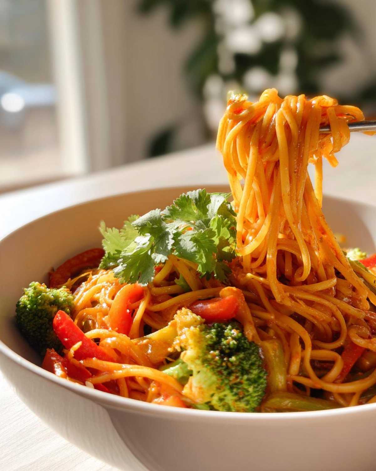 Spicy Thai Red Curry Noodles - detail 3
