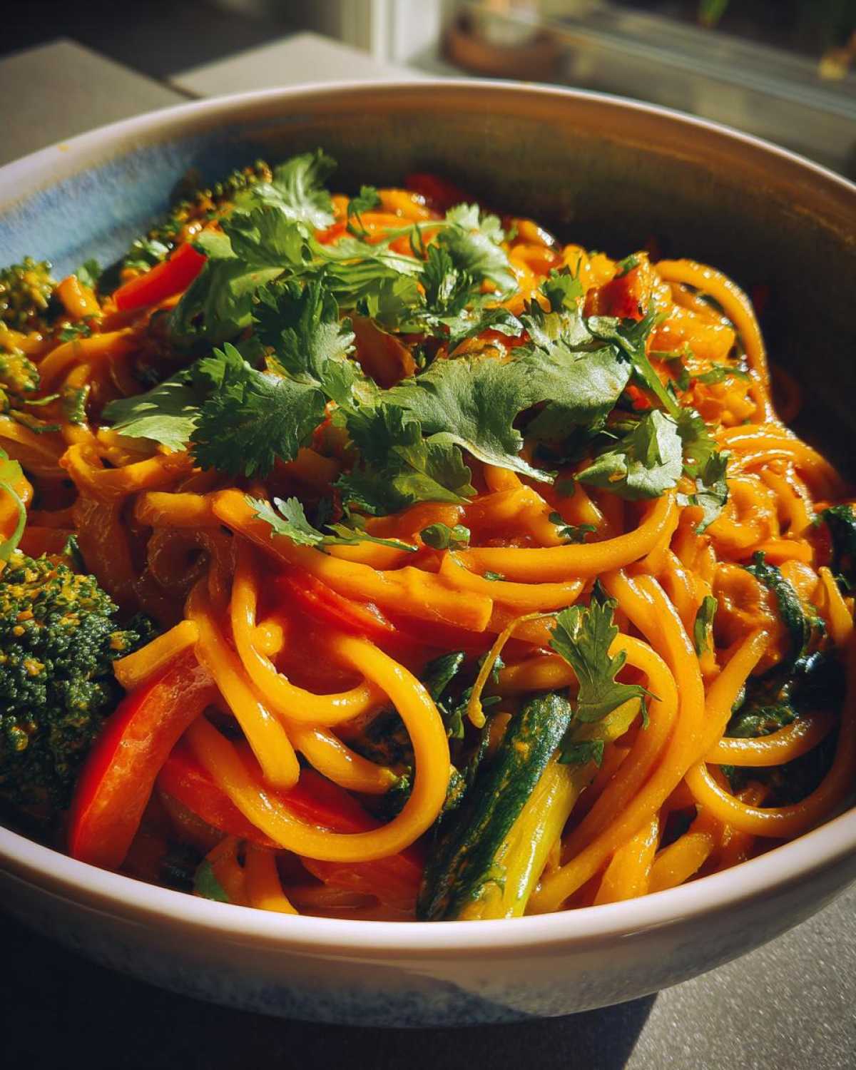 Spicy Thai Red Curry Noodles - detail 4