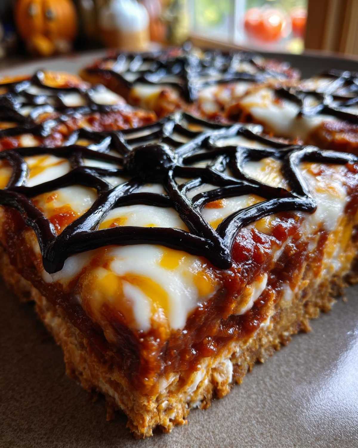 Spider Web Taco Dip - detail 3