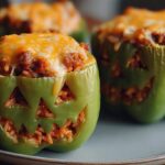 Stuffed Pepper Jack-o’-Lanterns