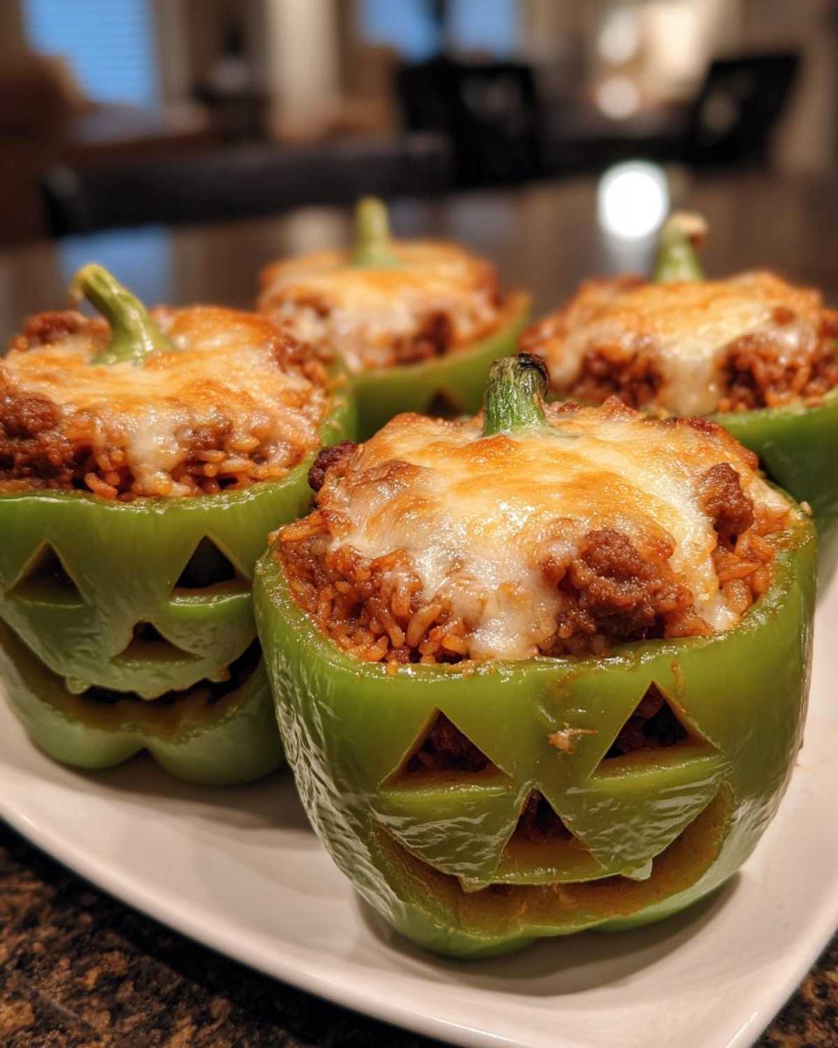 Stuffed Pepper Jack-o’-Lanterns - detail 2