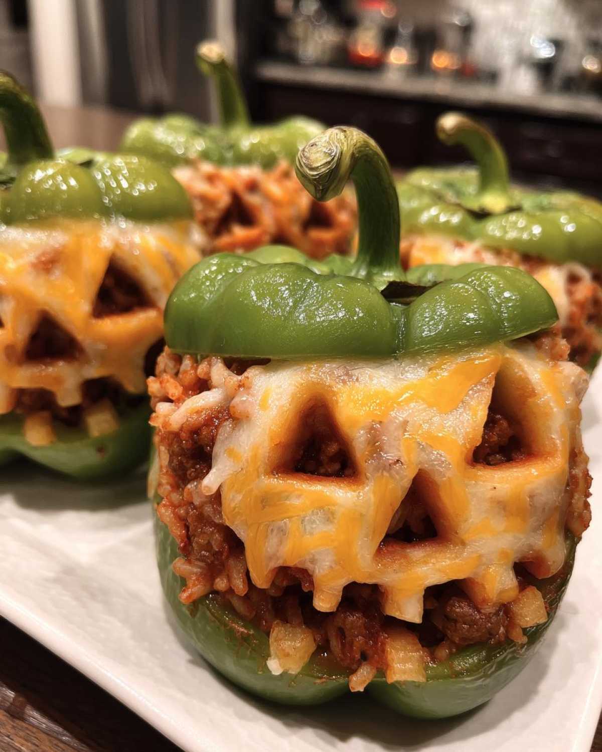 Stuffed Pepper Jack-o’-Lanterns - detail 4