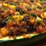 Stuffed Zucchini Boats with Quinoa