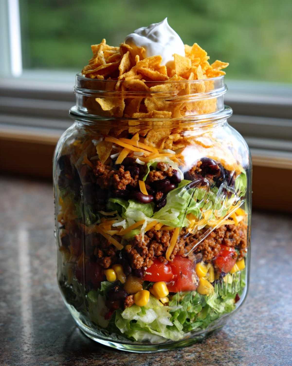 Taco Salad Mason Jar - detail 1