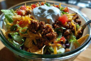 Taco Salad Mason Jar