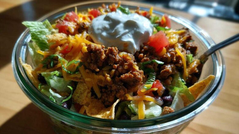 Taco Salad Mason Jar
