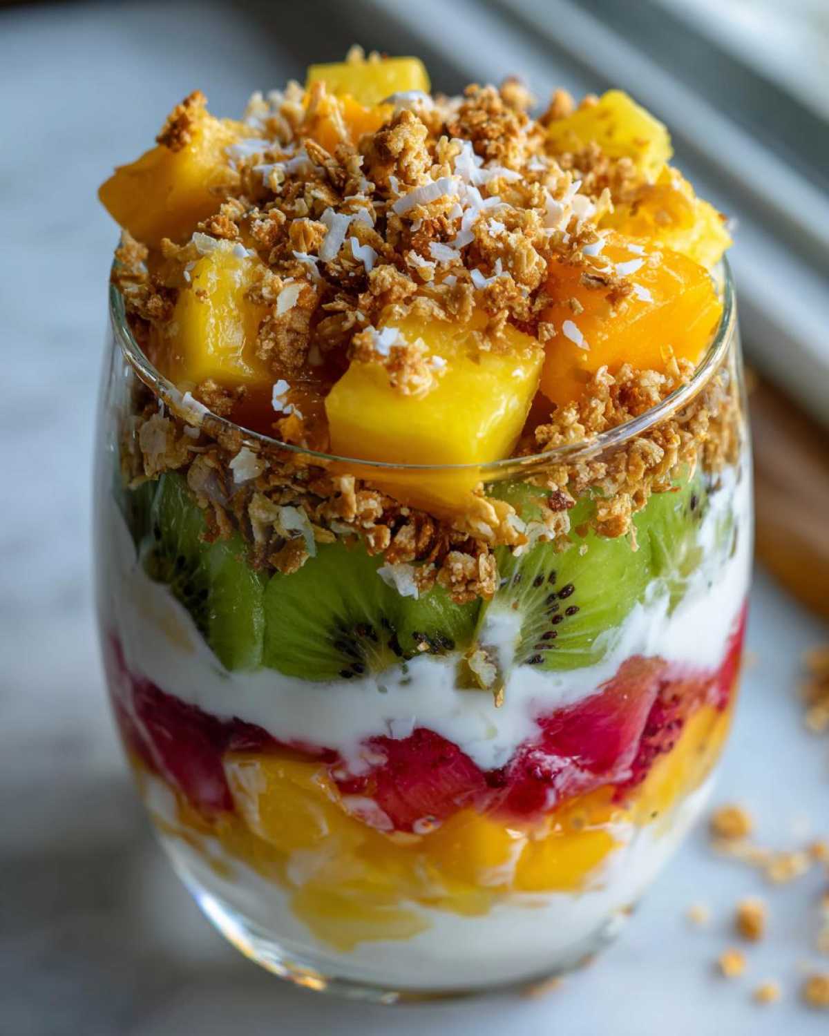 Tropical Fruit Parfait with Coconut Yogurt - detail 1