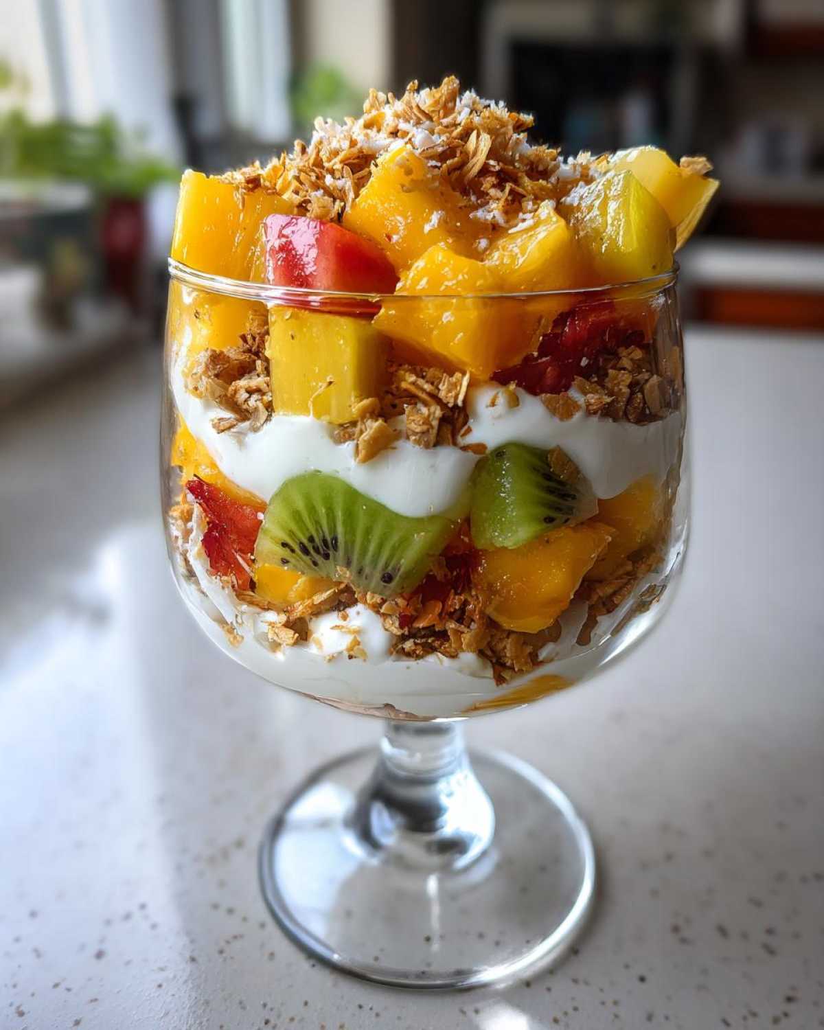 Tropical Fruit Parfait with Coconut Yogurt - detail 2