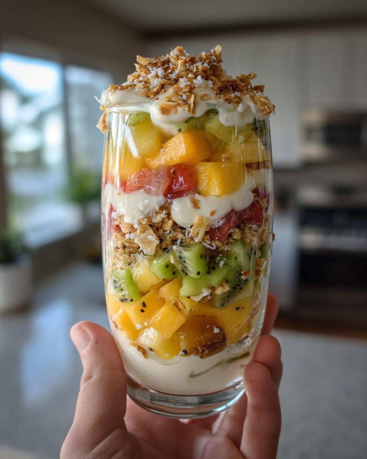 Tropical Fruit Parfait with Coconut Yogurt - detail 3