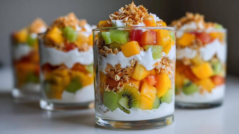 Tropical Fruit Parfait with Coconut Yogurt