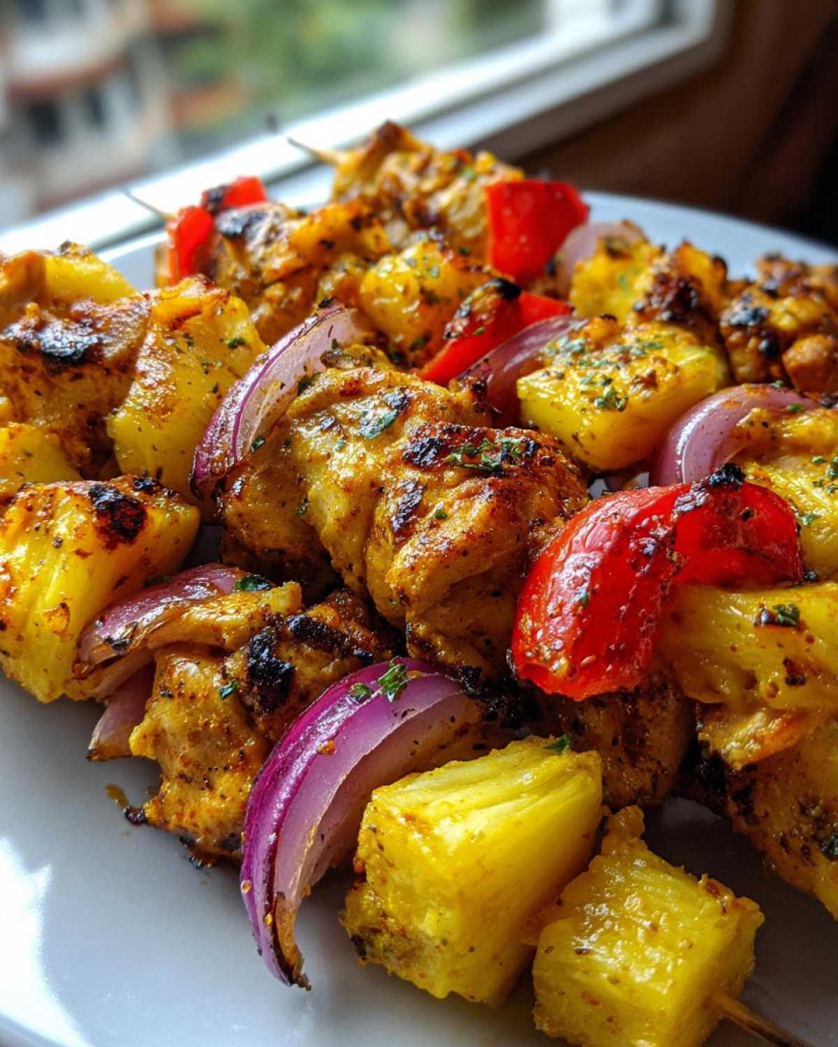 Tropical Pineapple Chicken Kabobs - detail 2