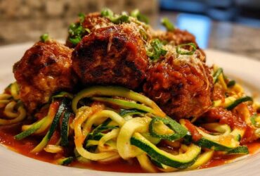 Turkey Meatballs with Zucchini Noodles