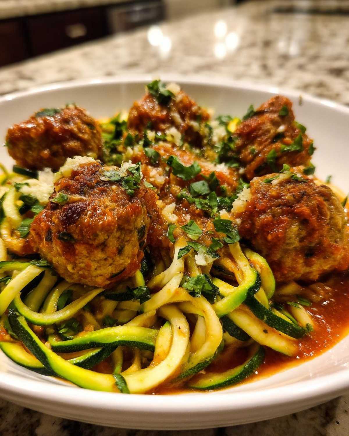 Turkey Meatballs with Zucchini Noodles - detail 4