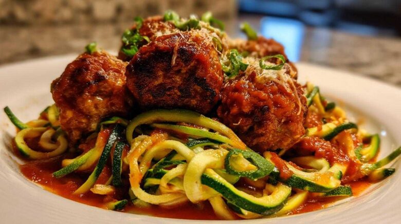 Turkey Meatballs with Zucchini Noodles