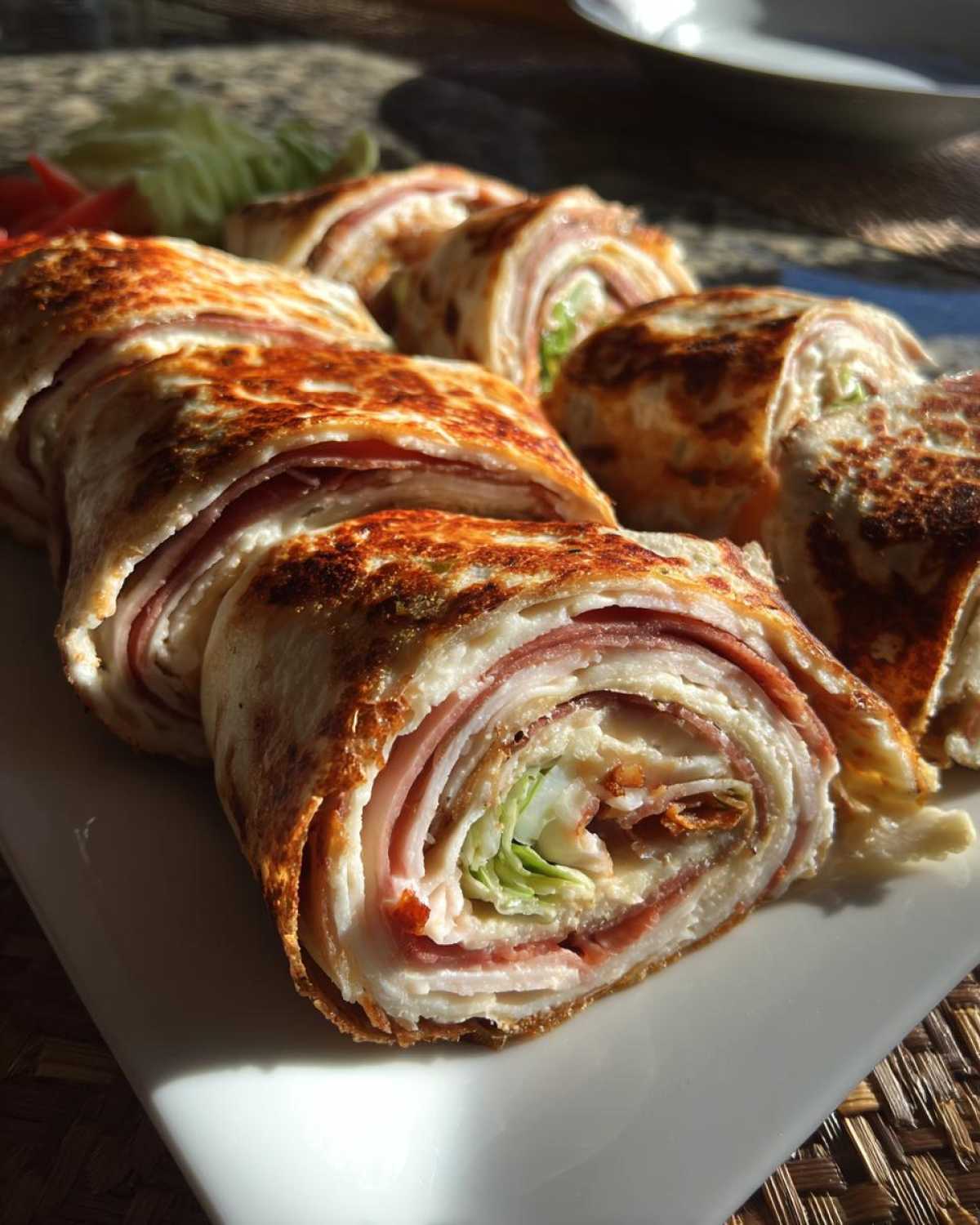 Turkey and Cheese Pinwheel Wraps - detail 1