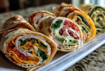 Turkey and Cheese Pinwheel Wraps