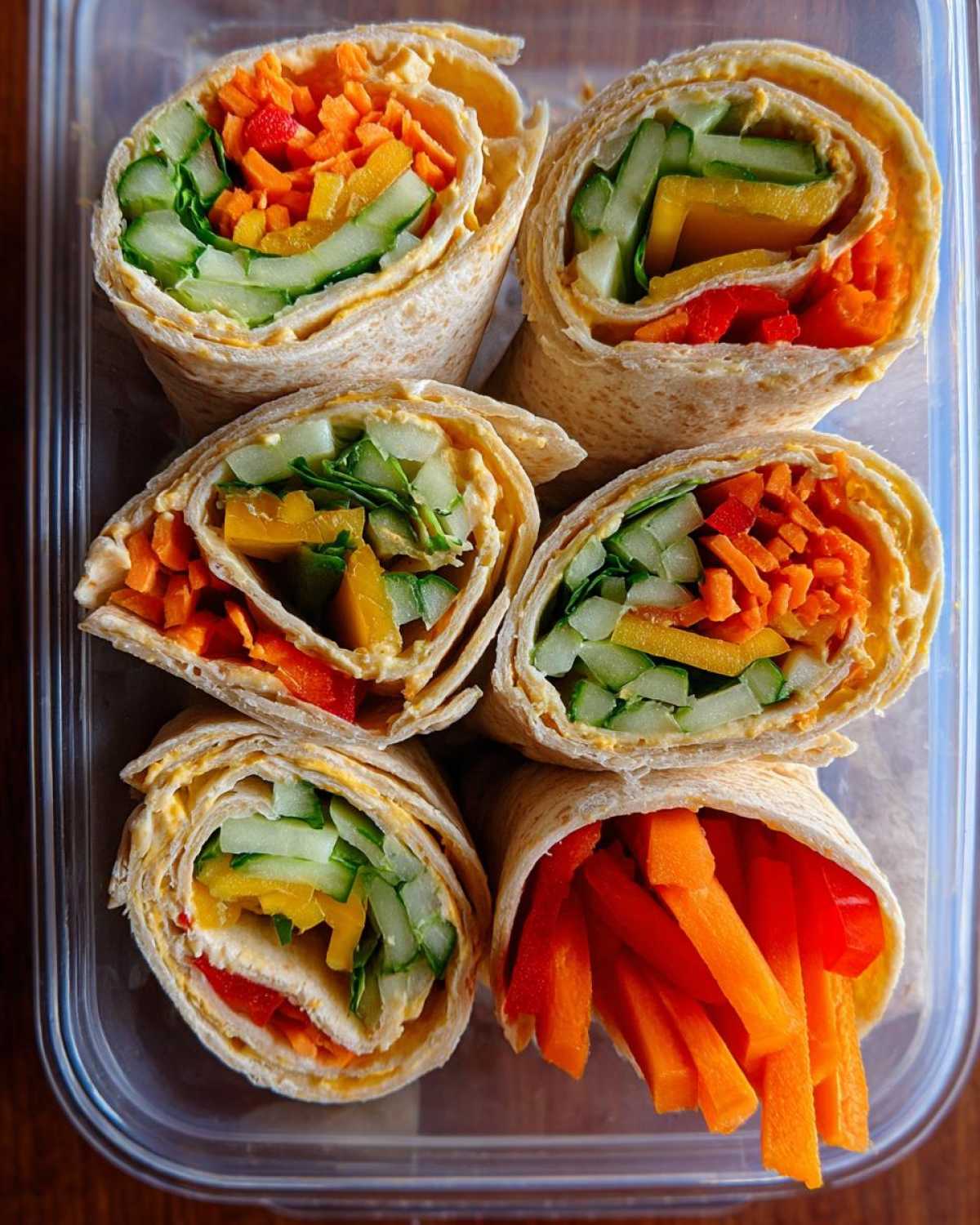 Veggie Hummus Wrap Bento Box - detail 1