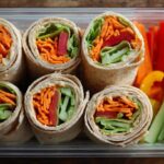 Veggie Hummus Wrap Bento Box