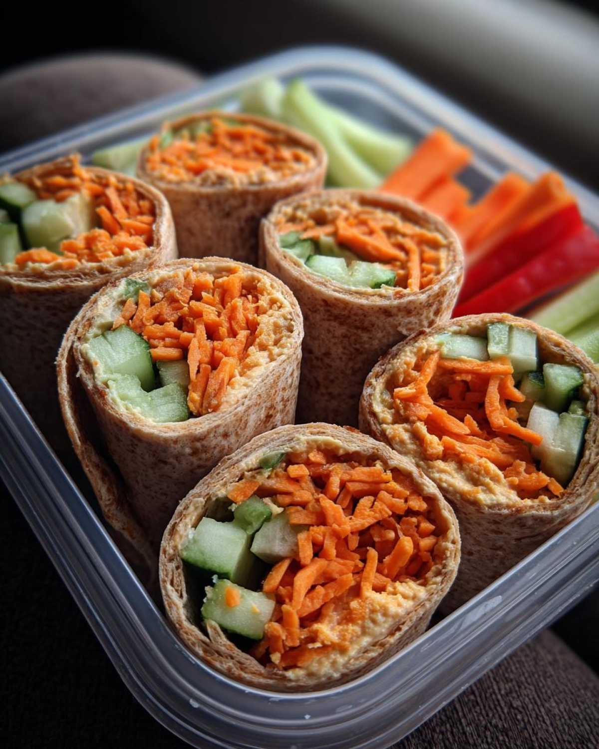 Veggie Hummus Wrap Bento Box - detail 2