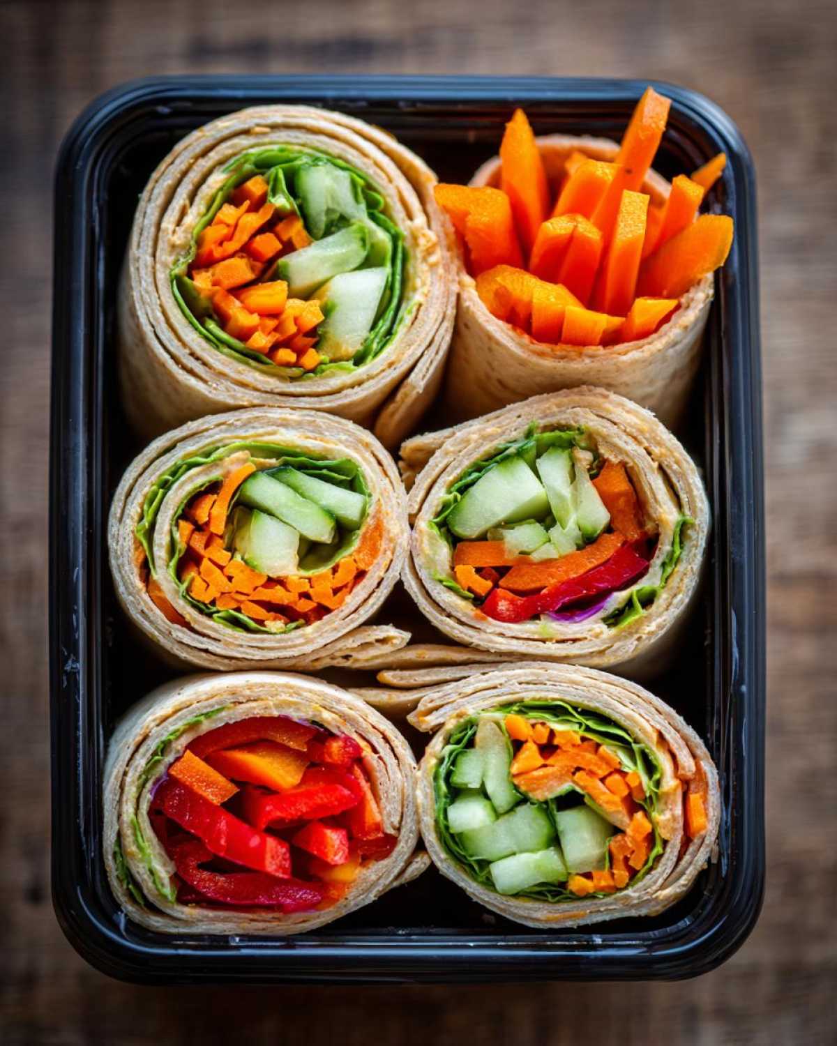 Veggie Hummus Wrap Bento Box - detail 3