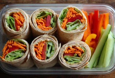 Veggie Hummus Wrap Bento Box