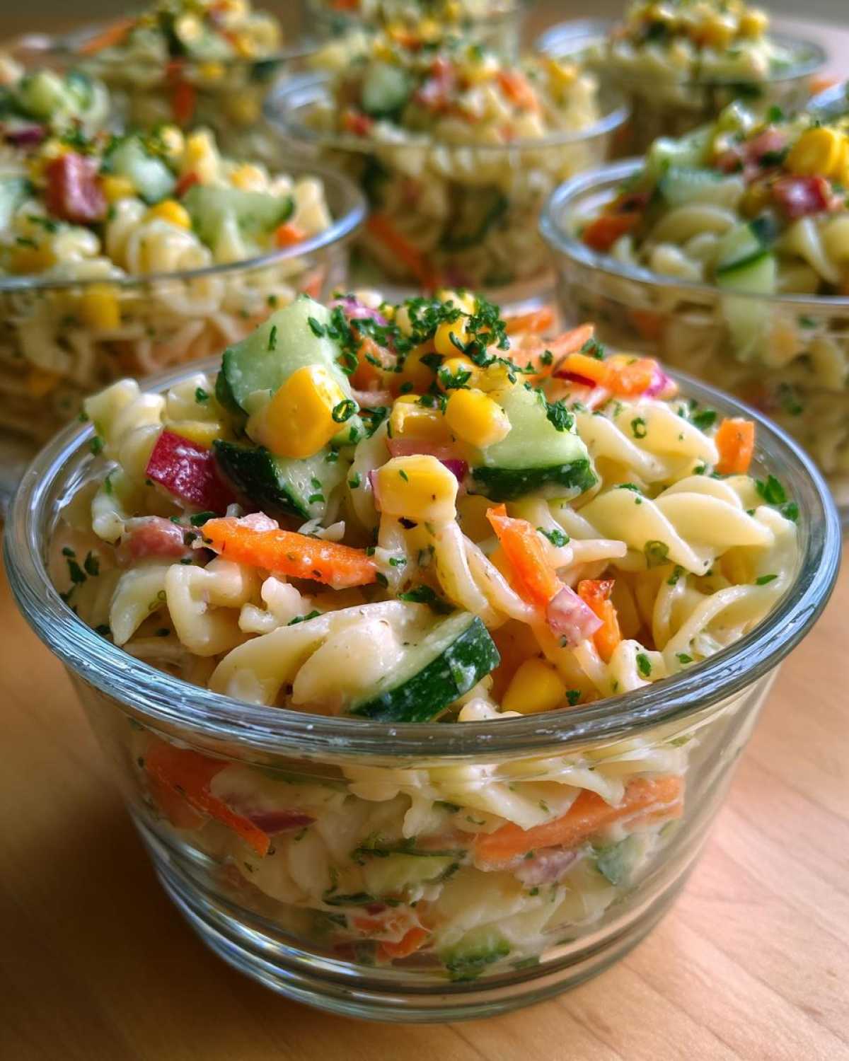 Veggie Pasta Salad Cups - detail 1