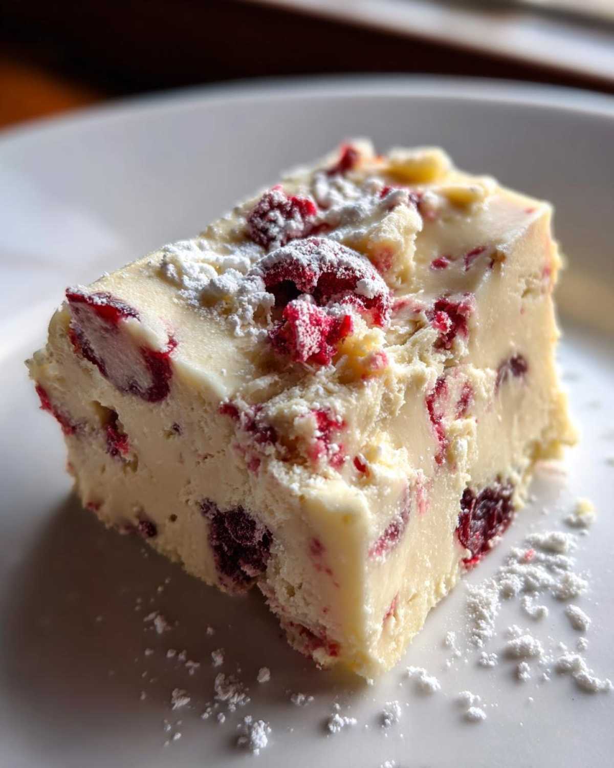 White Chocolate Cranberry Fudge - detail 2
