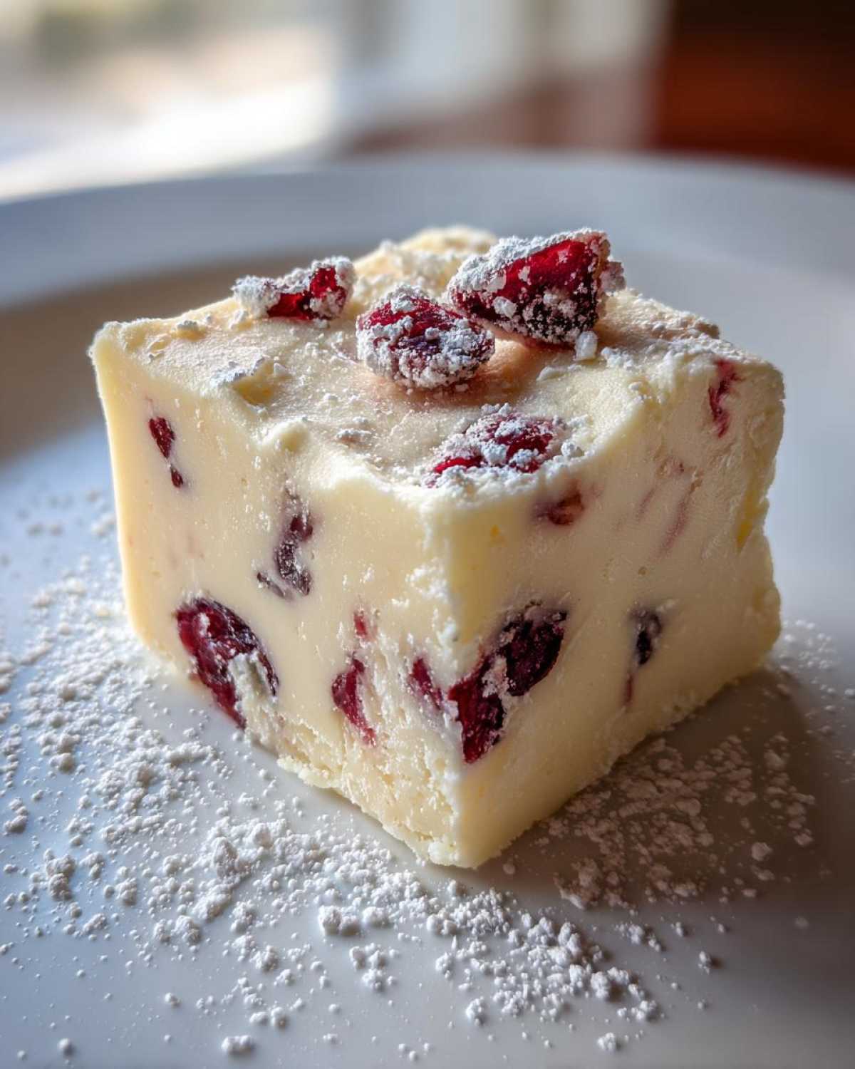 White Chocolate Cranberry Fudge - detail 3