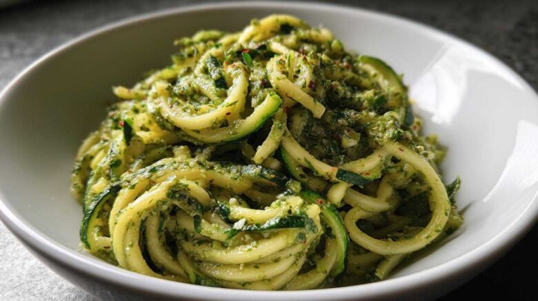 Zucchini Noodle Pasta with Pesto
