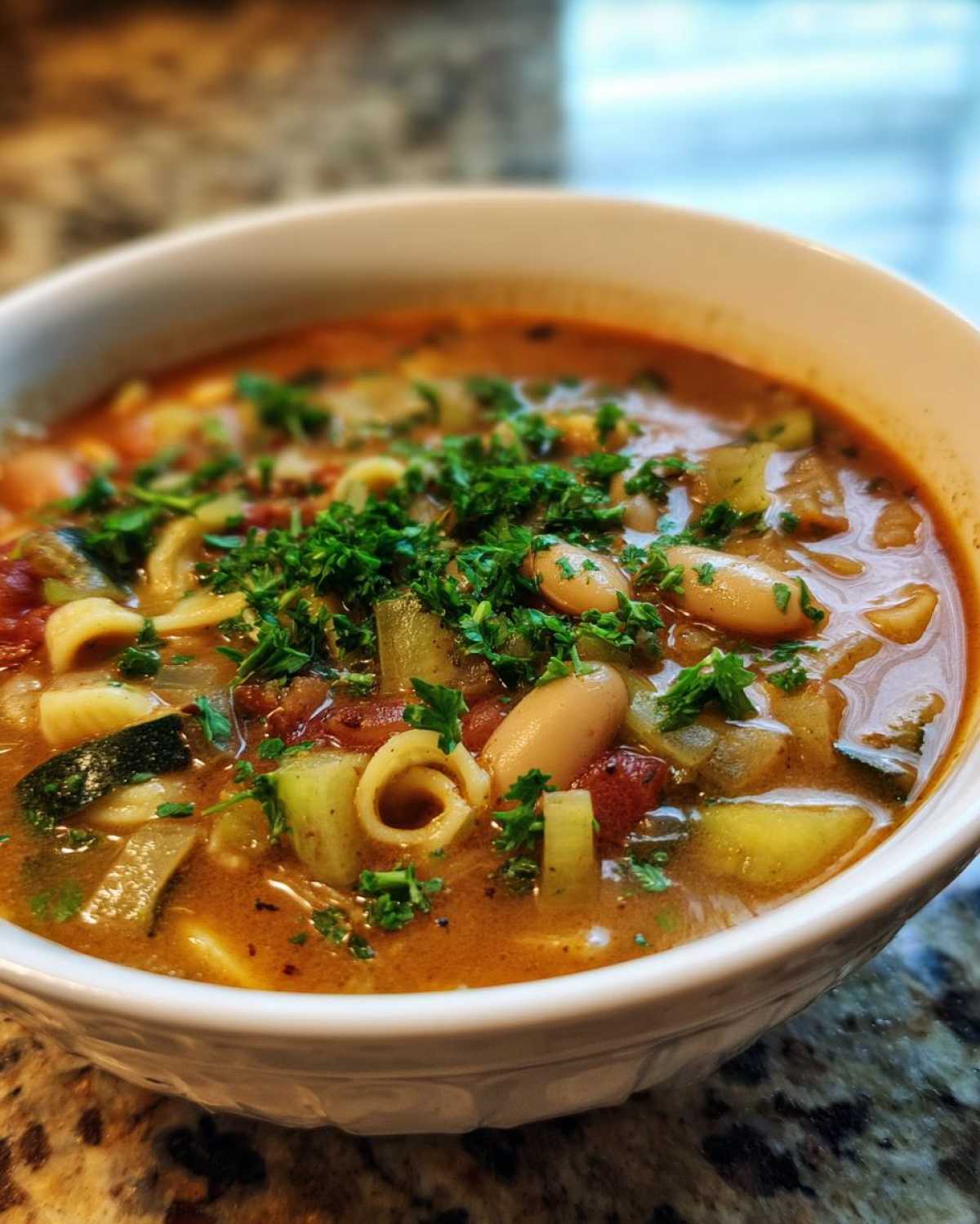 20-Minute Minestrone Soup (Vegetarian Delight) - detail 1