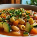 20-Minute Minestrone Soup (Vegetarian Delight)