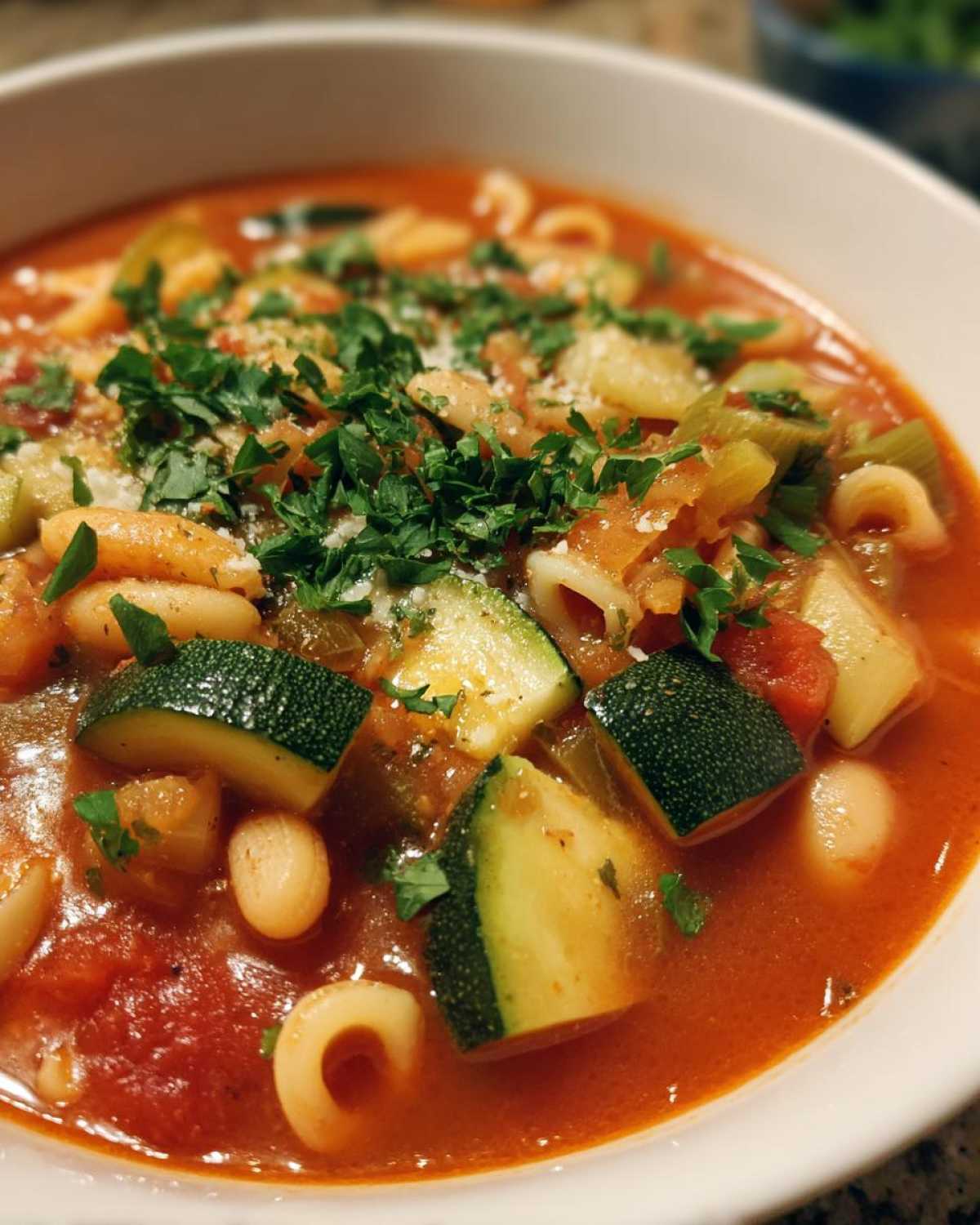 20-Minute Minestrone Soup (Vegetarian Delight) - detail 3