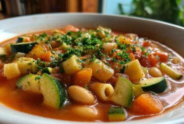 20-Minute Minestrone Soup (Vegetarian Delight)