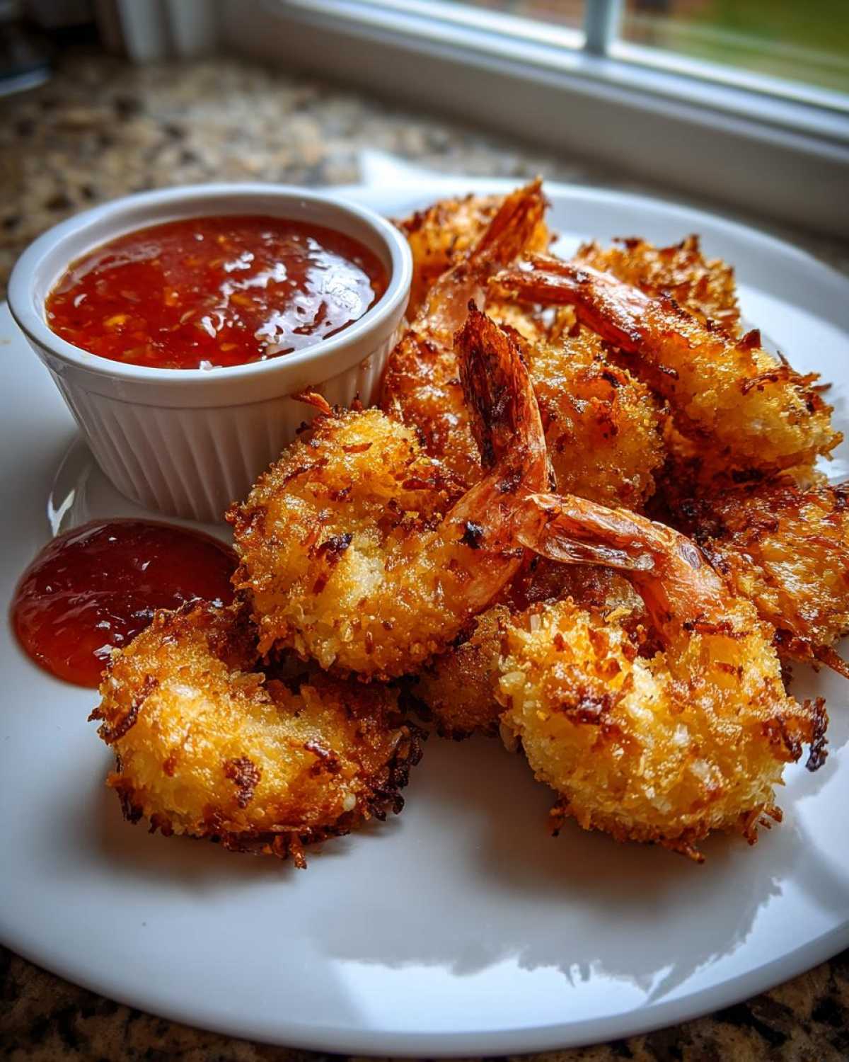 Air Fryer Coconut Shrimp with Chili Dip (Crunchy & Light) - detail 2