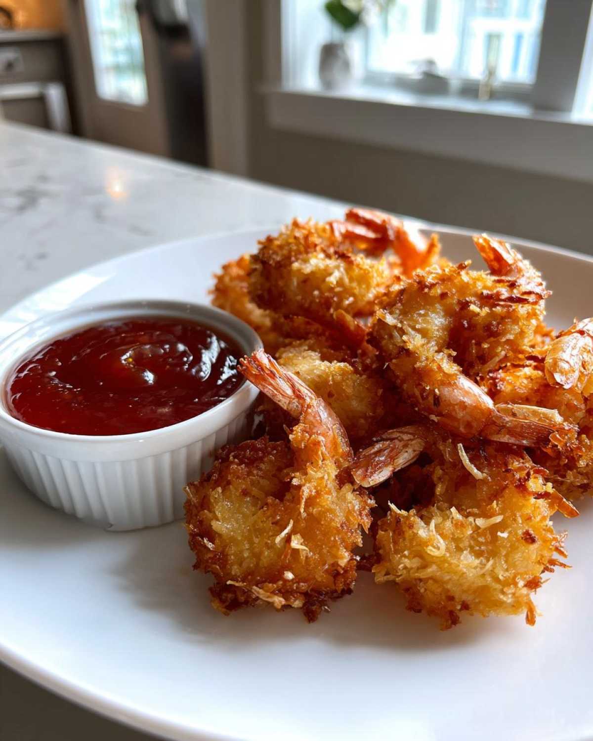 Air Fryer Coconut Shrimp with Chili Dip (Crunchy & Light) - detail 3