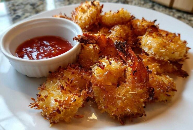 Air Fryer Coconut Shrimp with Chili Dip (Crunchy & Light)