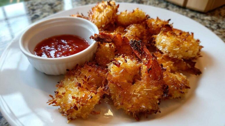 Air Fryer Coconut Shrimp with Chili Dip (Crunchy & Light)