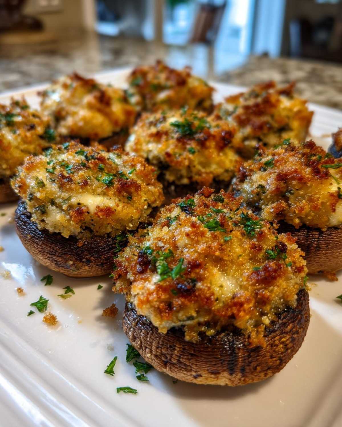 Air Fryer Stuffed Mushrooms (Party Appetizer Made Easy) - detail 1