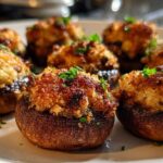 Air Fryer Stuffed Mushrooms (Party Appetizer Made Easy)