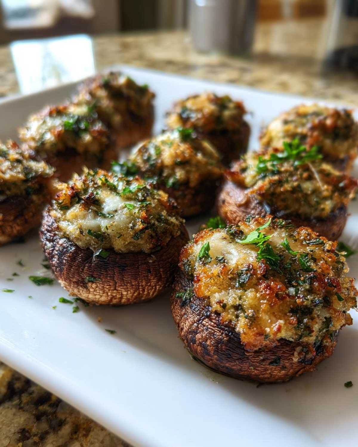 Air Fryer Stuffed Mushrooms (Party Appetizer Made Easy) - detail 3
