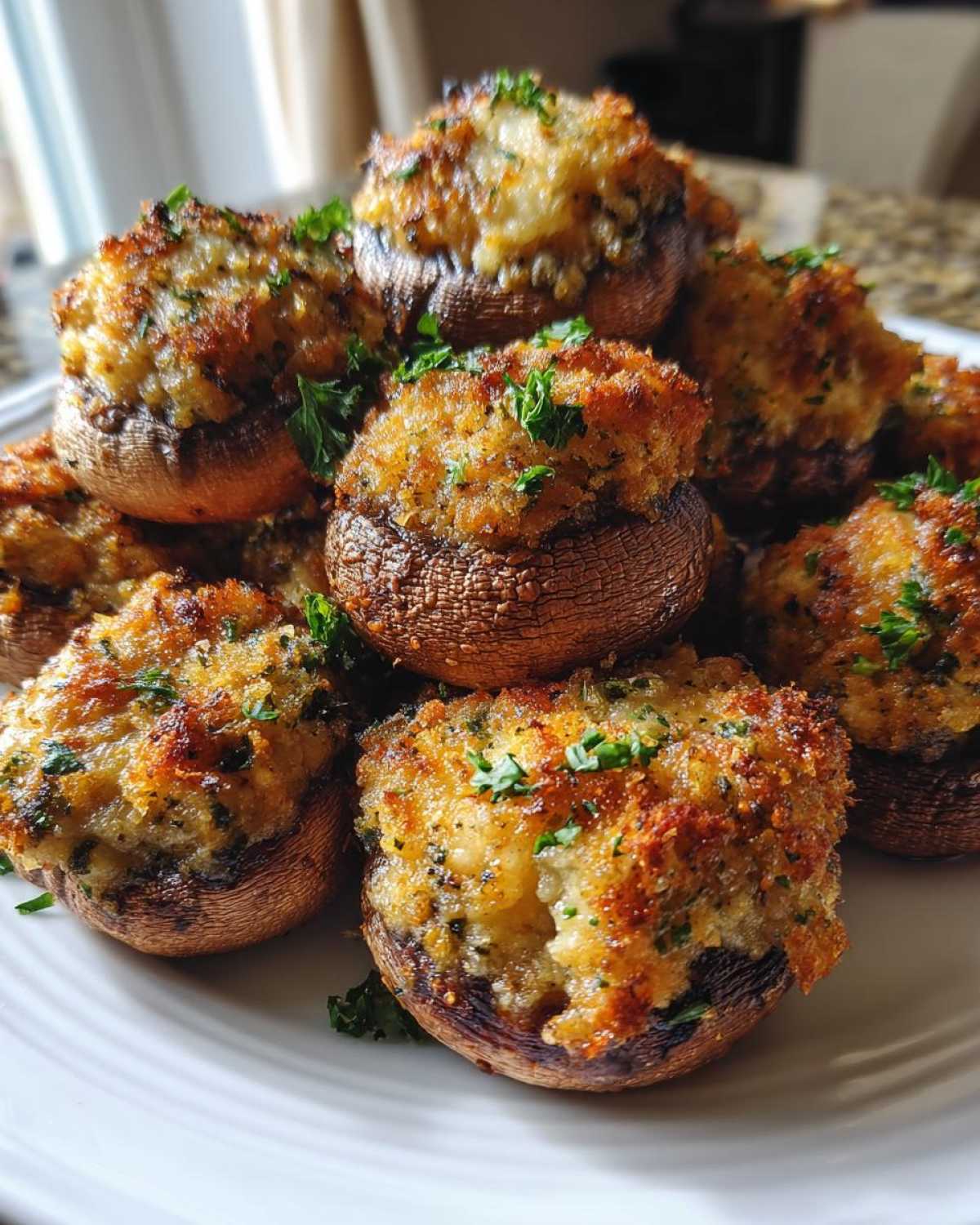 Air Fryer Stuffed Mushrooms (Party Appetizer Made Easy) - detail 4