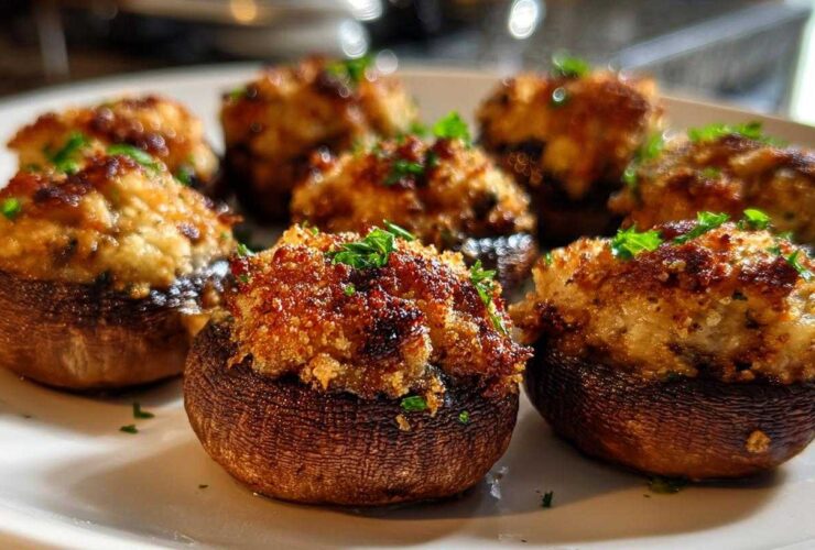 Air Fryer Stuffed Mushrooms (Party Appetizer Made Easy)