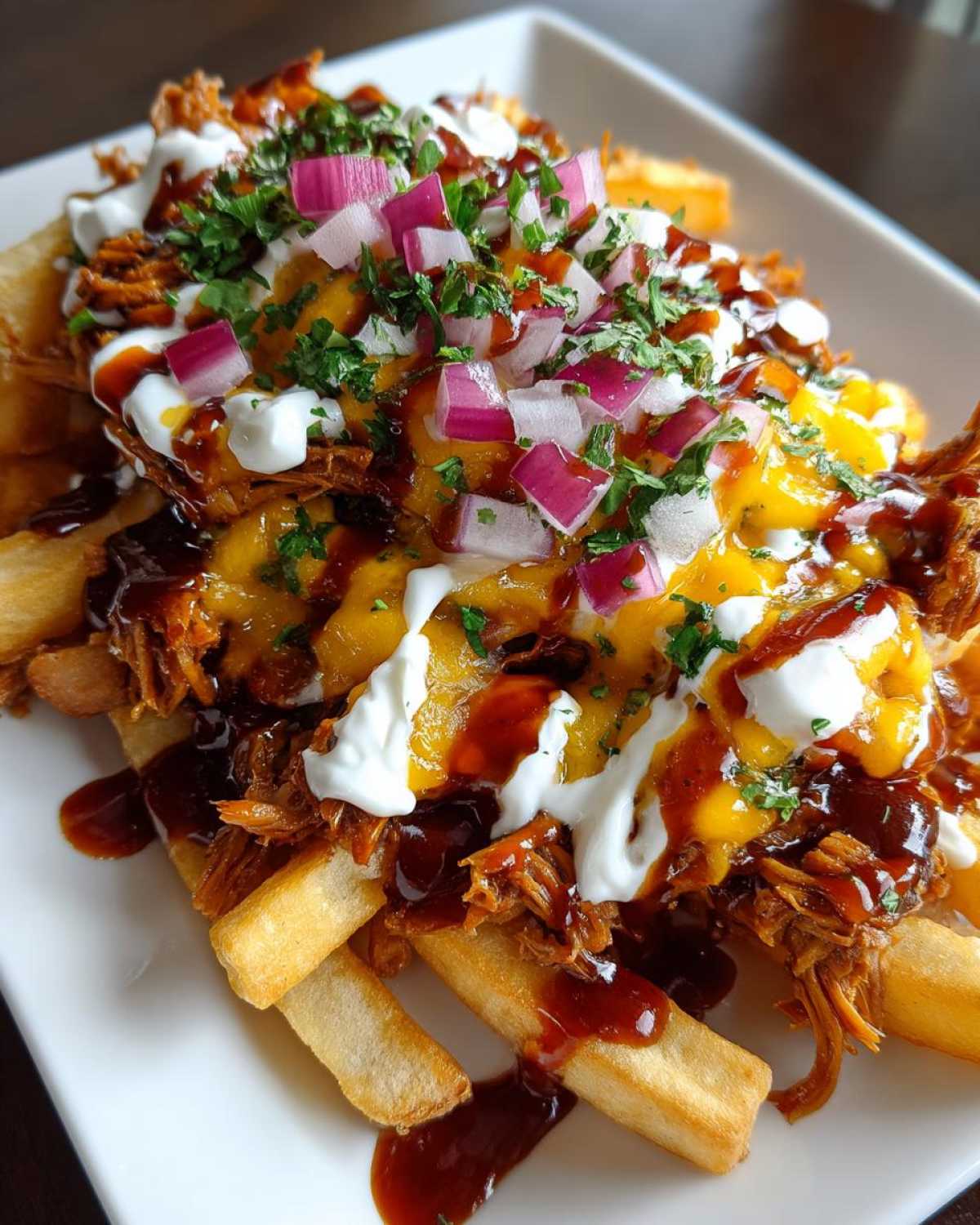 BBQ Pulled Pork Loaded Fries (Crowd-Pleasing Snack) - detail 3
