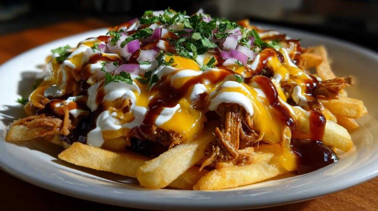 BBQ Pulled Pork Loaded Fries (Crowd-Pleasing Snack)