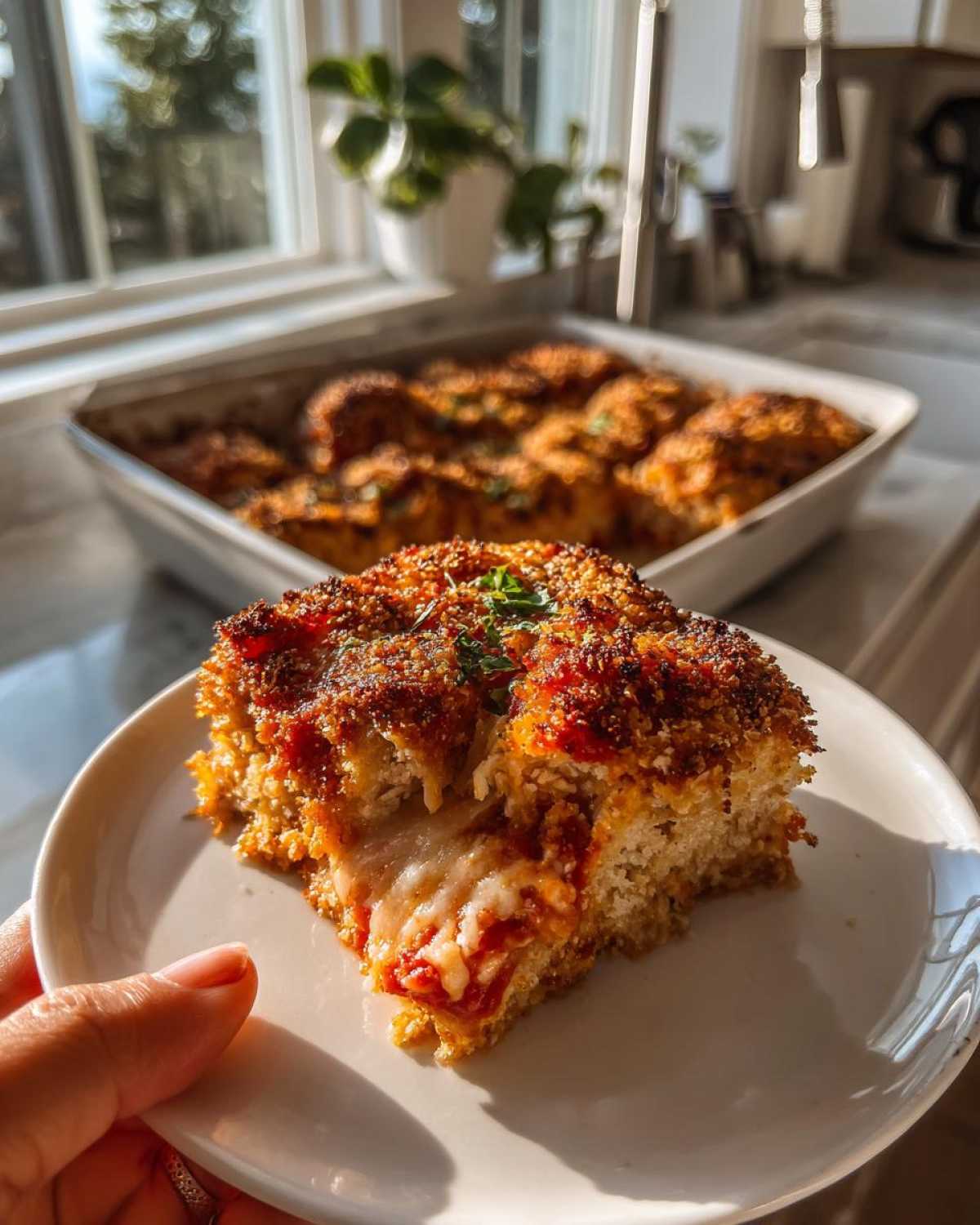 Baked Chicken Parmesan Casserole for Family Night - detail 1