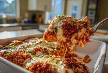 Baked Chicken Parmesan Casserole for Family Night