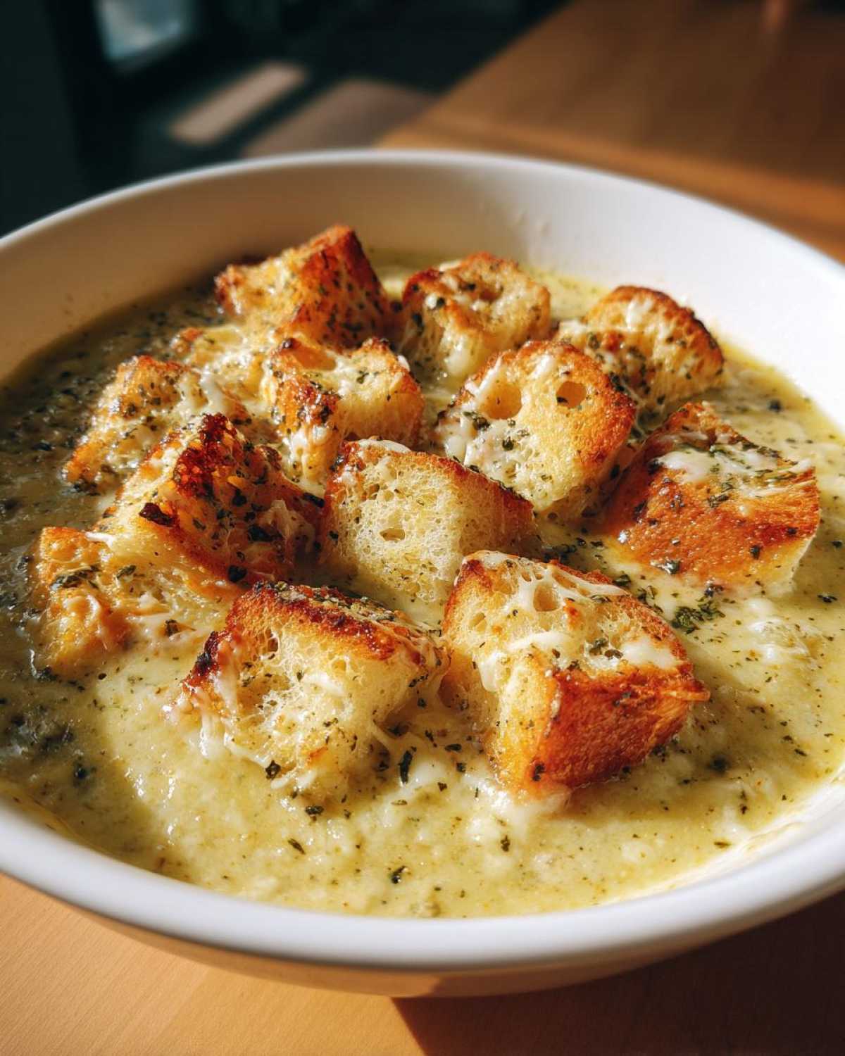 Cheesy Garlic Bread Soup (Yes, It’s a Thing!) - detail 1